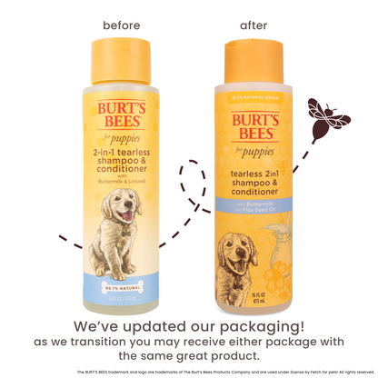 2-in-1 Puppy Shampoo & Conditioner – Tearless, Natural Formula for All Dogs