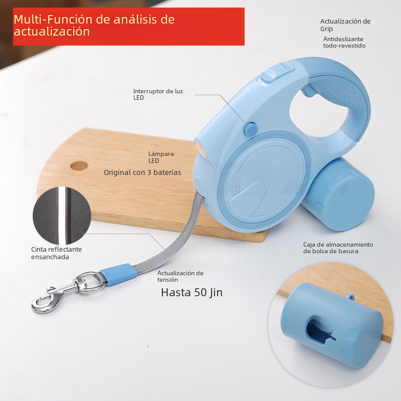 Retractable Dog Leash – One-Button Control, Stylish Multicolor