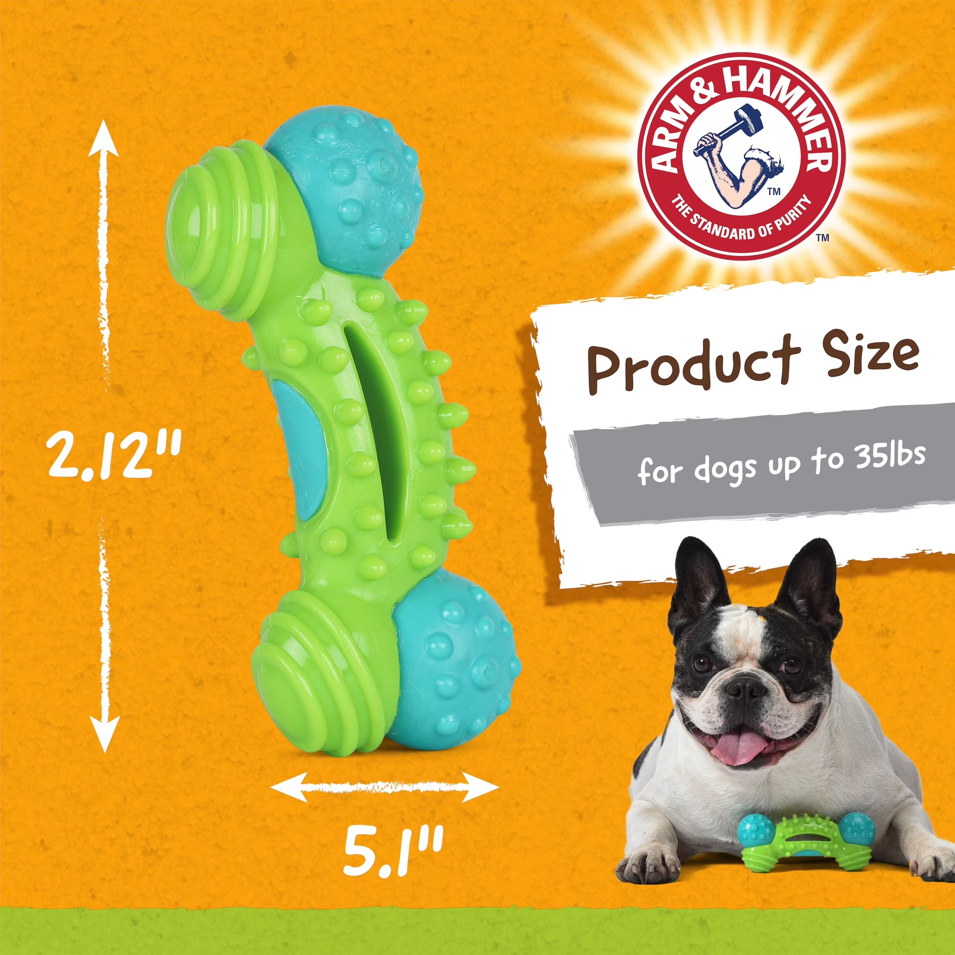 Nubbies Duality Bone Durable Dental Dog Chew Toy