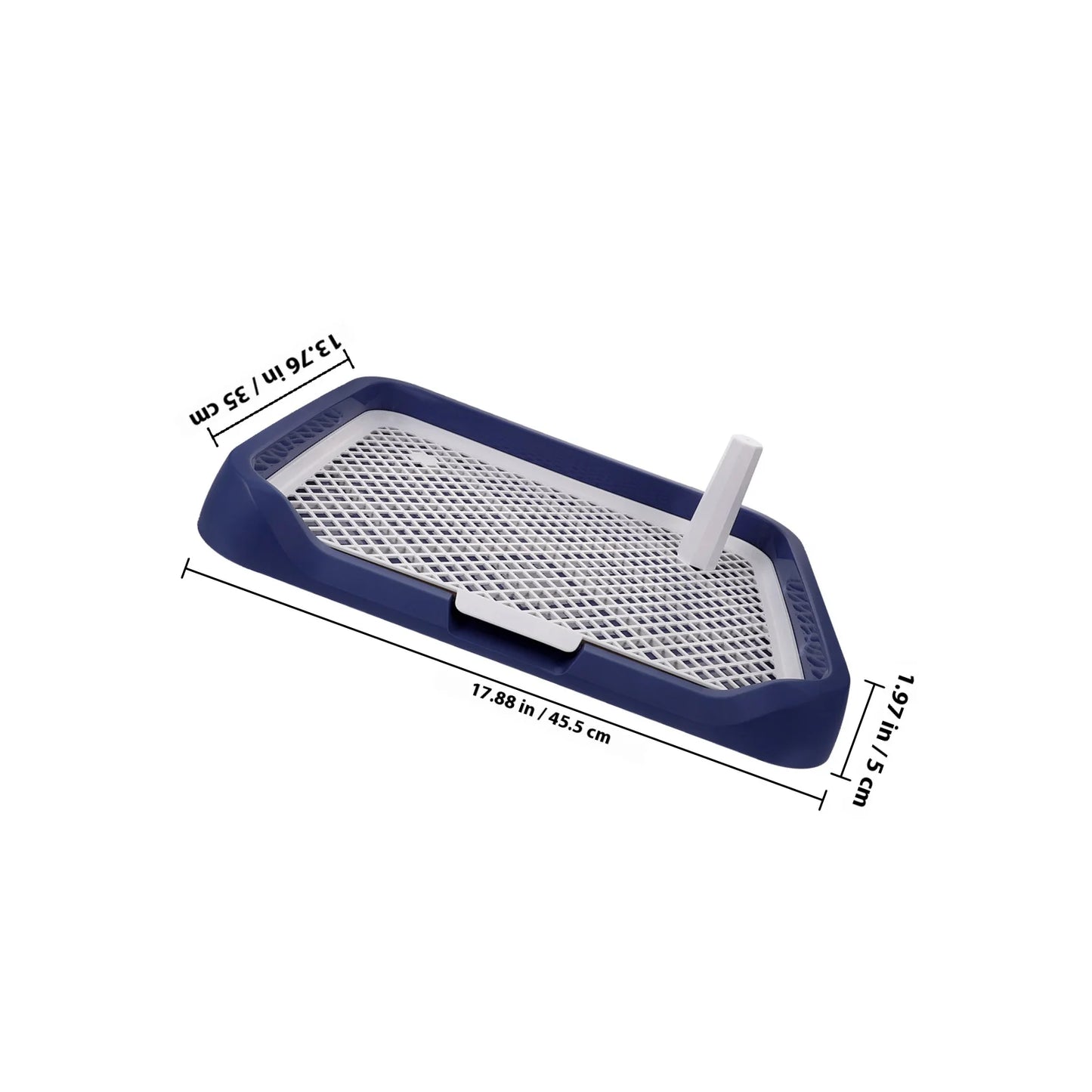 Spacious Dog Potty Tray Leak Proof Design Easy Maintenance Plastic Dog Toilet for Indoor Use Puppy Training Essential