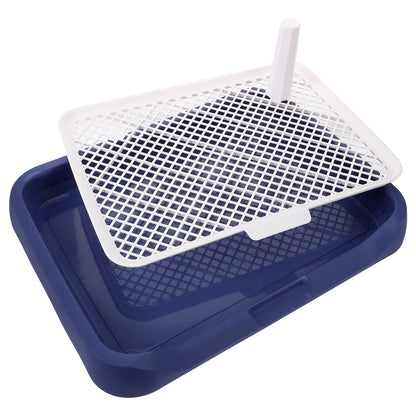 Spacious Dog Potty Tray Leak Proof Design Easy Maintenance Plastic Dog Toilet for Indoor Use Puppy Training Essential