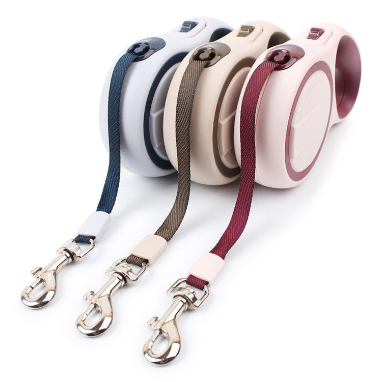 Retractable Dog Leash – One-Button Control, Stylish Multicolor