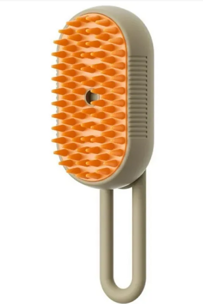 3-in-1 Electric Steam Dog Grooming Brush – Massage, Deshed & Clean