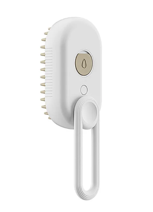 3-in-1 Electric Steam Dog Grooming Brush – Massage, Deshed & Clean