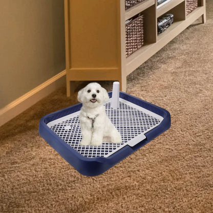 Spacious Dog Potty Tray Leak Proof Design Easy Maintenance Plastic Dog Toilet for Indoor Use Puppy Training Essential