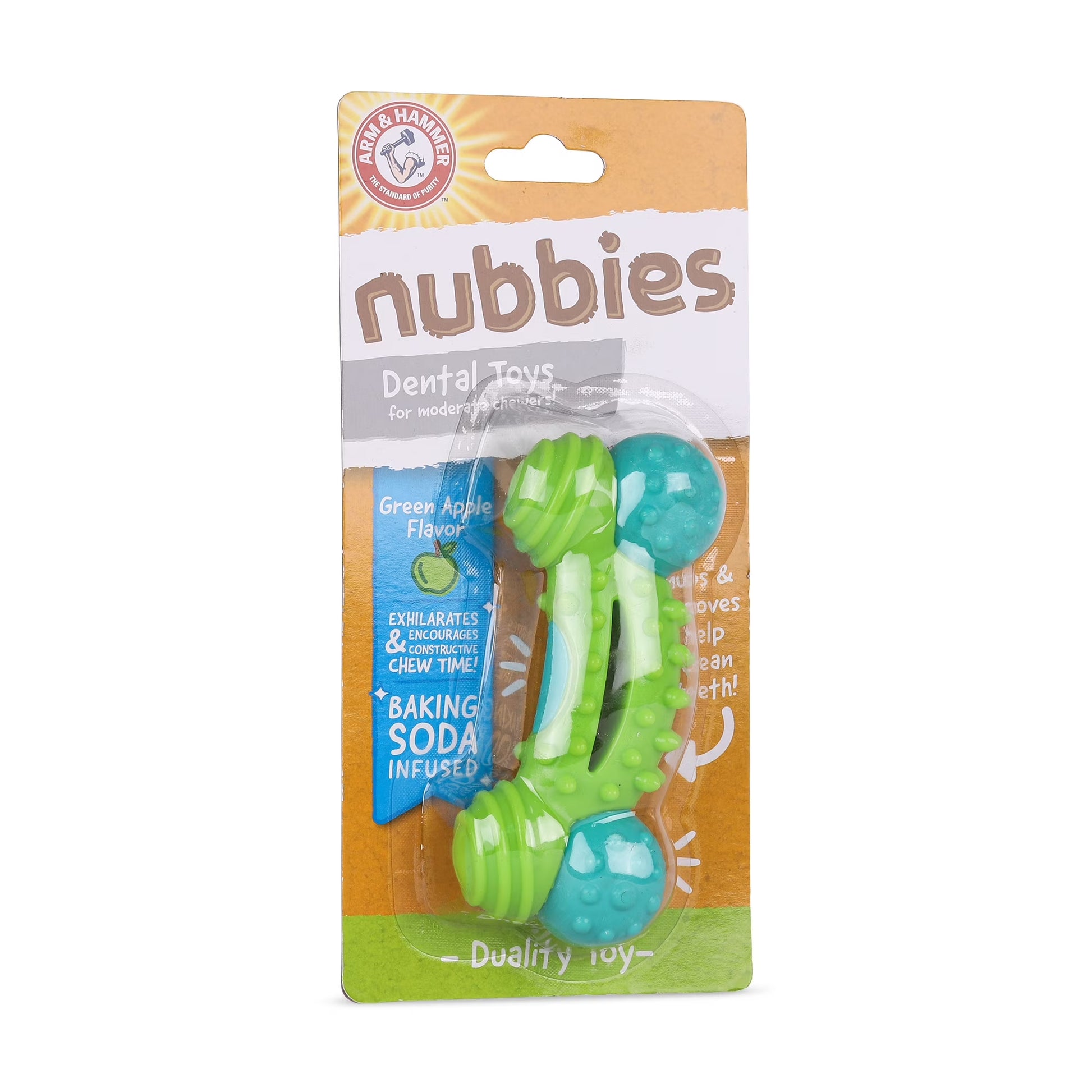 Nubbies Duality Bone Durable Dental Dog Chew Toy